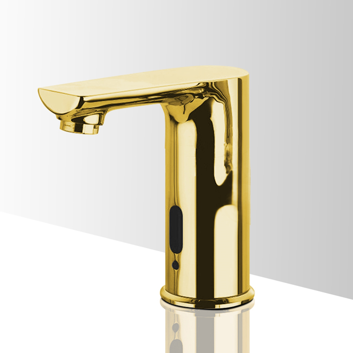 Gold Finish Commercial Automatic Sensor Faucet